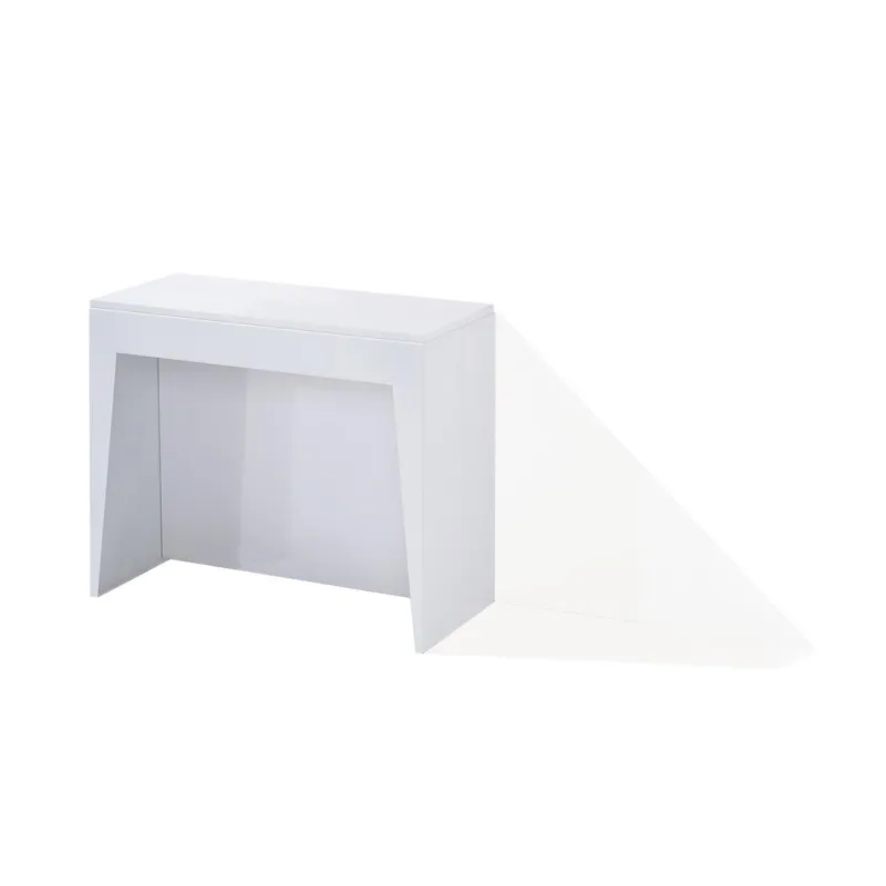 Tavolo-consolle allungabile MARVEL plus apertura Min 45 - Max 285 contiene 4 allunghe Dimensioni chiuso 45x90x75h cm Pezzani srl Ardesia Sablé, Cemento Subito Disponibile