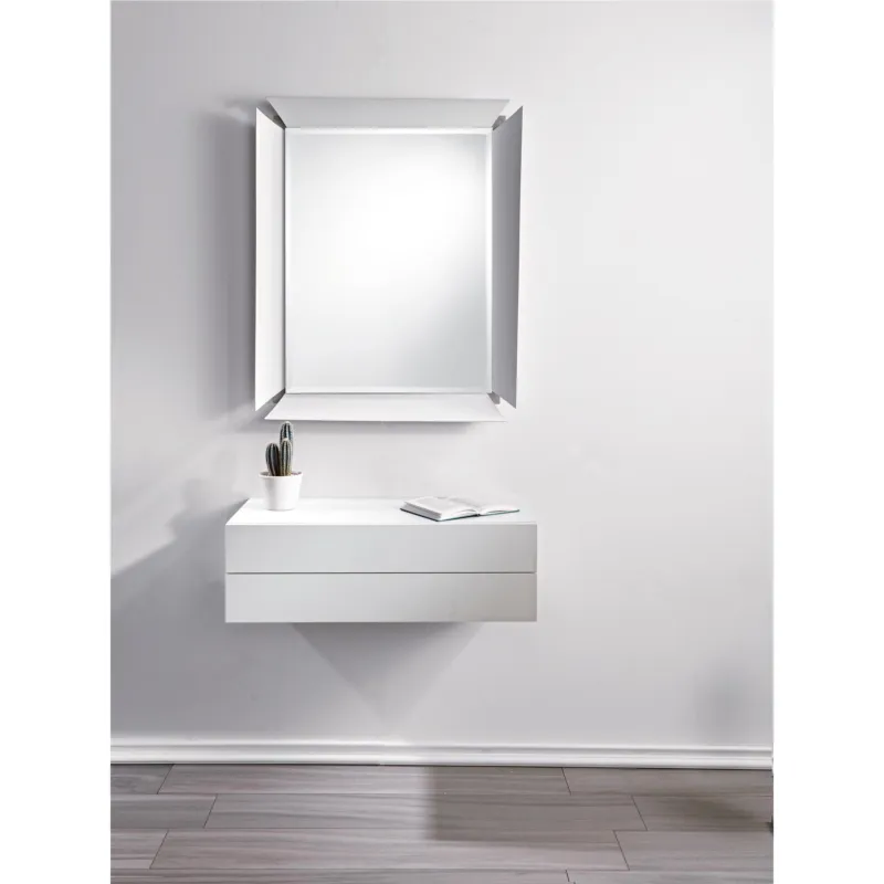 Contenitore modulare per ingresso, zona notte comp-2 due specchio, contenitore, cassettiera Pezzani srl Bianco Sablé, Bianco Opaco, Bianco Prezzo Ridotto