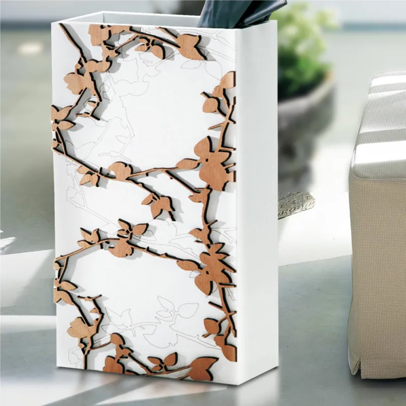 PORTAOMBRELLI Rettangolare GLORIA 30x15xh50 cm in Legno tagliato al laser colore bianco legno naturale I Dettagli Compra Adesso