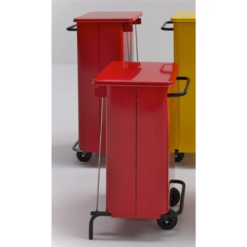 Vendita Finale Pattumiera con Ruote Rettangola MIDI 48x46xh 76 - Litri 70 colore rosso Graepel spa