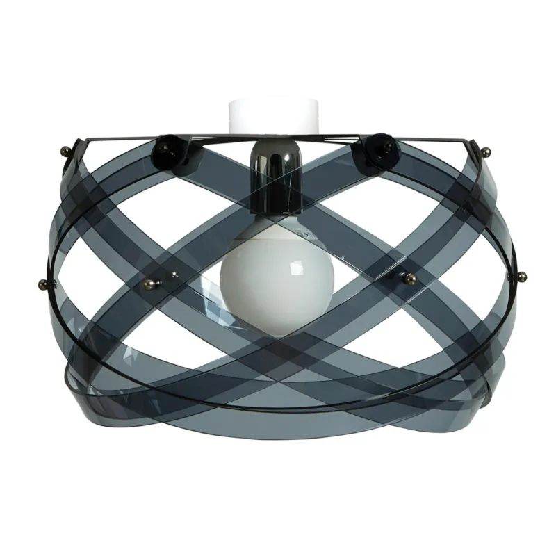 Plafoniera da soffitto in metacrilato Nuclea Medio Ø53xh30 cm - peso 3,7 kg colore cm grigio Emporium Compra Online