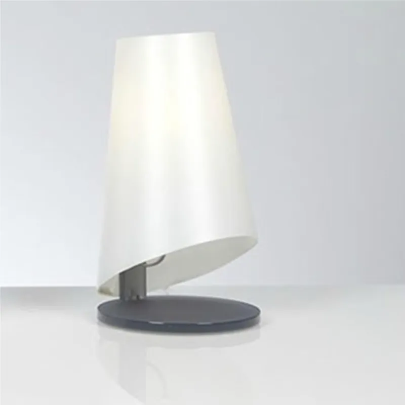 Lumetto con paralume conico ZULLY Ø 18xh32 cm colore grigio Emporium Nuovo Arrivo