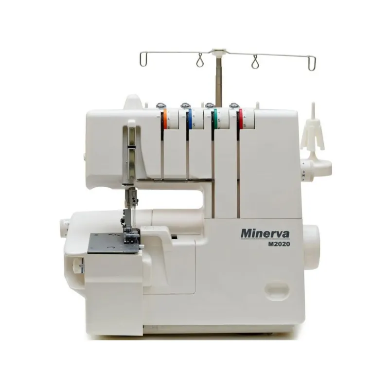 Tagliacuci Minerva M2020 Tagliacuci a 2, 3 o 4 fili, sistema di trasporto con differenziale, sistema di infilatura,cucitura velocizzata di orli roulè Minerva Sewing Ordina Subito