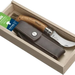 Promozione Esclusiva Coltello a Serramanico da Funghi Plumier N°08 in Quercia con Custodia