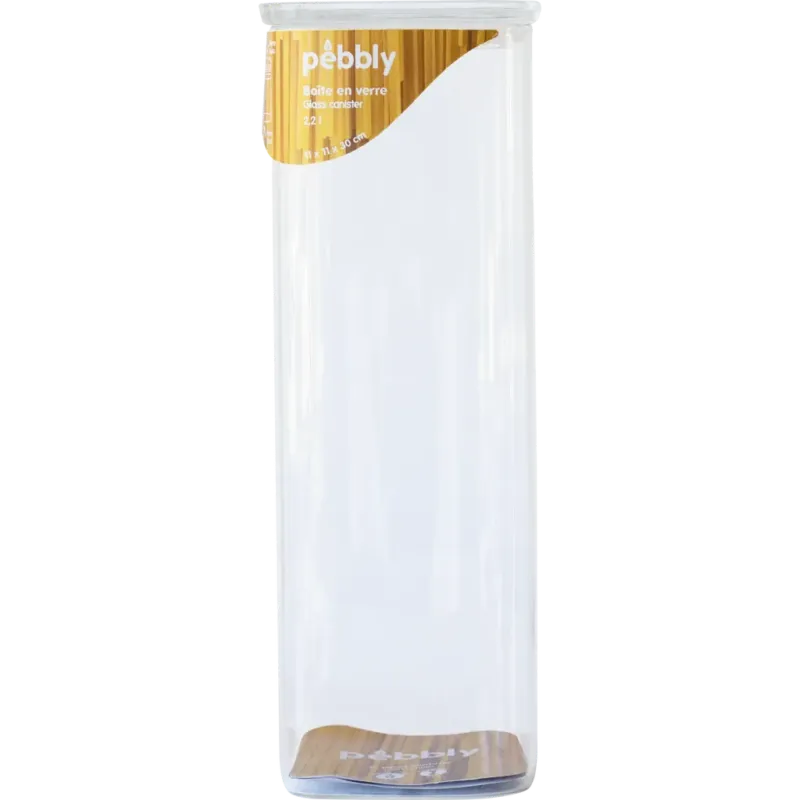 Nuovo Arrivo Contenitore Quadrato con Coperchio in Vetro,2200 ml