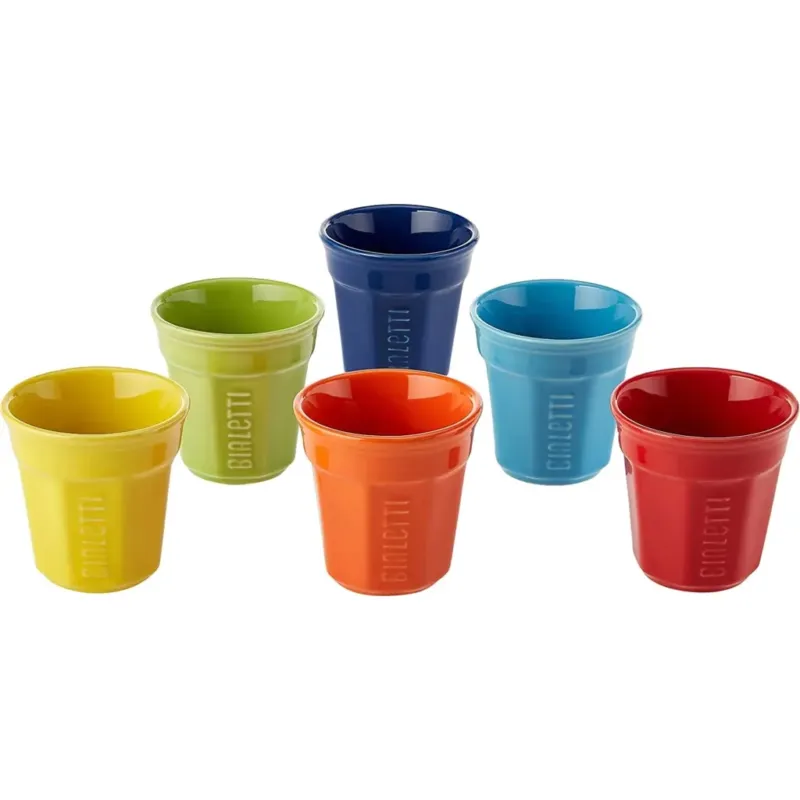 Prezzo Ridotto Set 6 Tazzine Espresso,Colorate