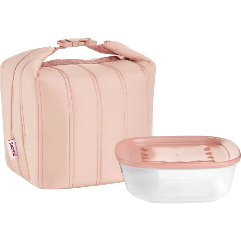 On the Go - Set Borsa Termica con Contenitore, 7 L,Peach Blossom Pink Promo Stagionale