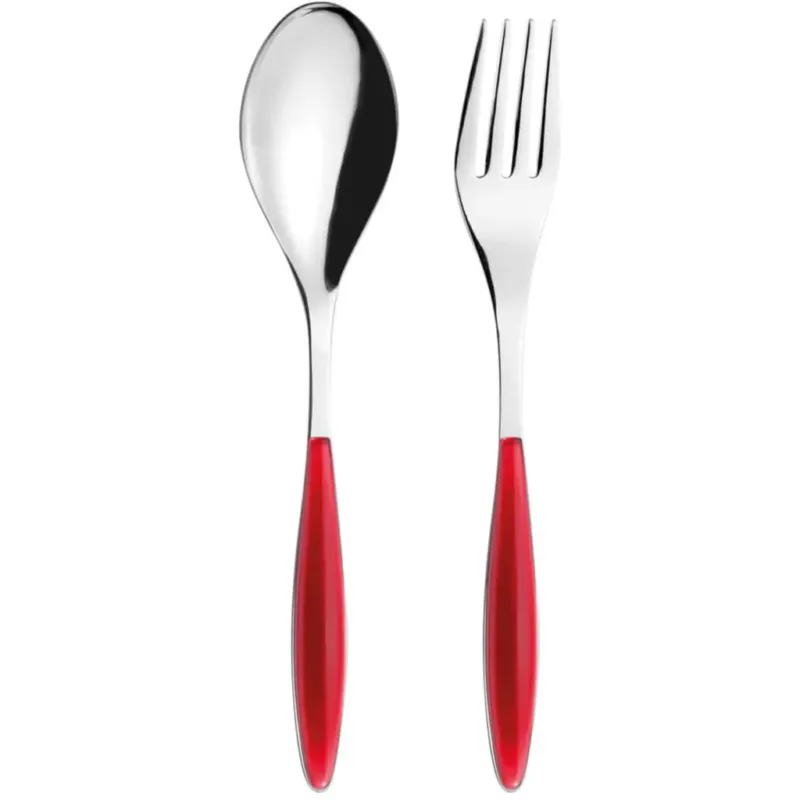 FEELING - Posate per Servire,Transparent Red Prezzo Scontato