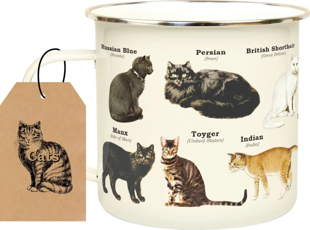 Compra Online Tazza Smaltata - Gatti