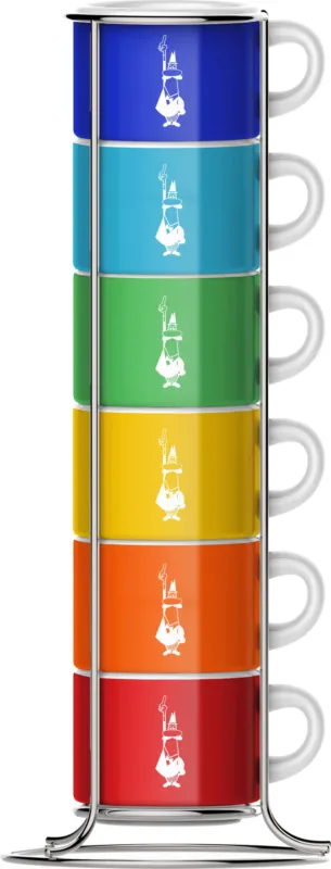 Set di 6 Tazzine Impilabili - Mutlicolor Ultima Occasione