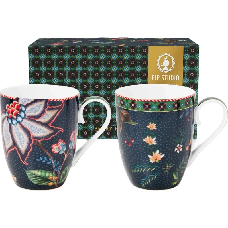 Berry Blues - Tazza - Set di 2 Pezzi,L Esclusivo