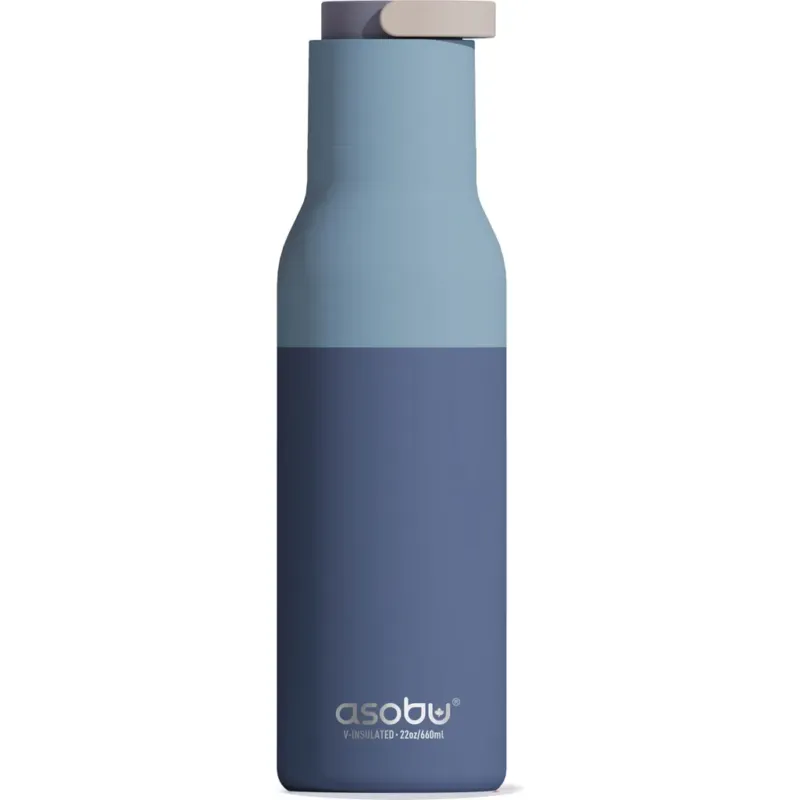 Borraccia Termica - Metro Puramic, 650 ml,Blu pastello Reso Gratuito