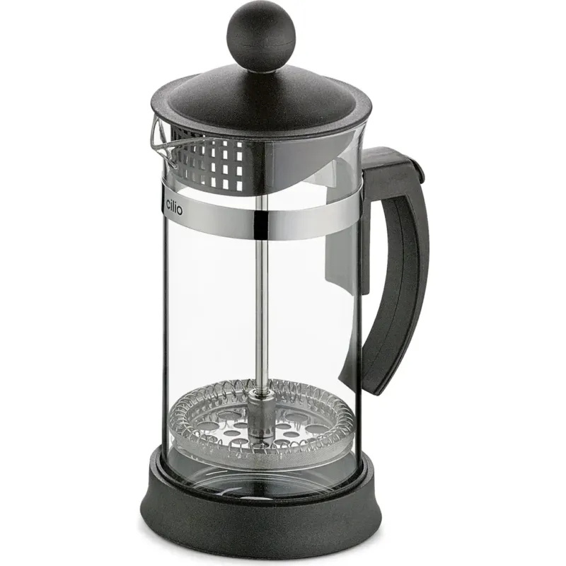 MARIELLA - Caffettiera a Stantuffo, Nero,3 Tazze Promozione