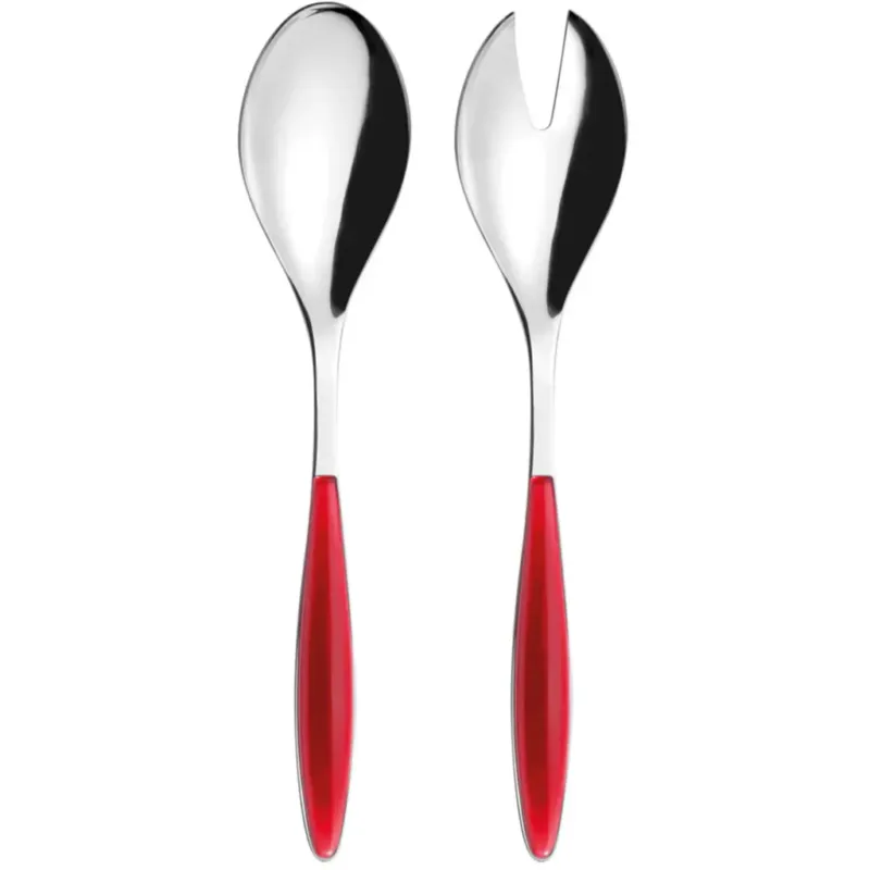FEELING - Posate da Insalata,Transparent Red Nuova Collezione