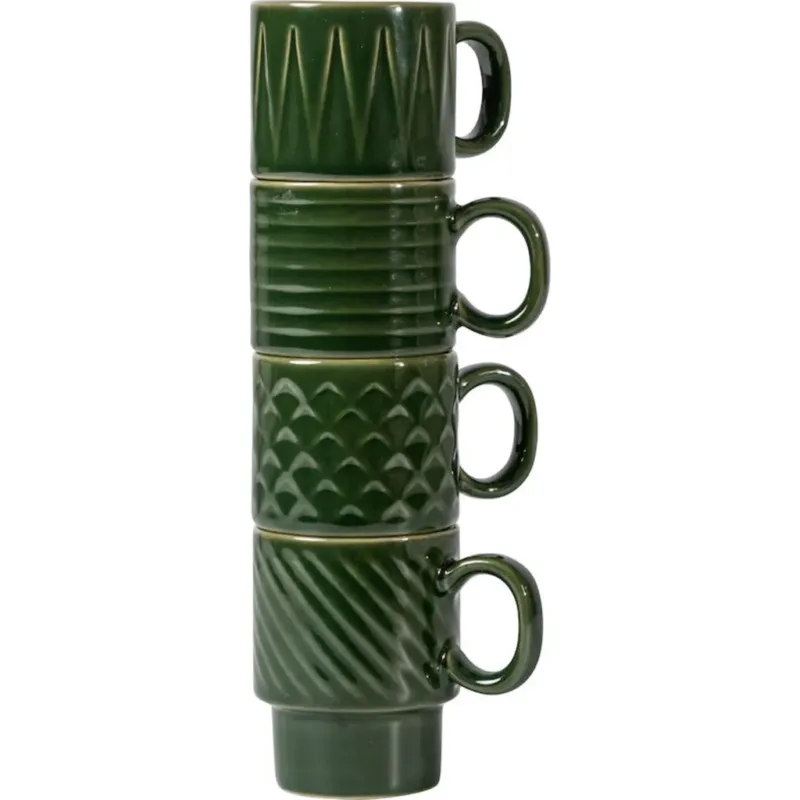 Compra Adesso Coffee & More - Set di 4 Tazzine da Caffè,Green