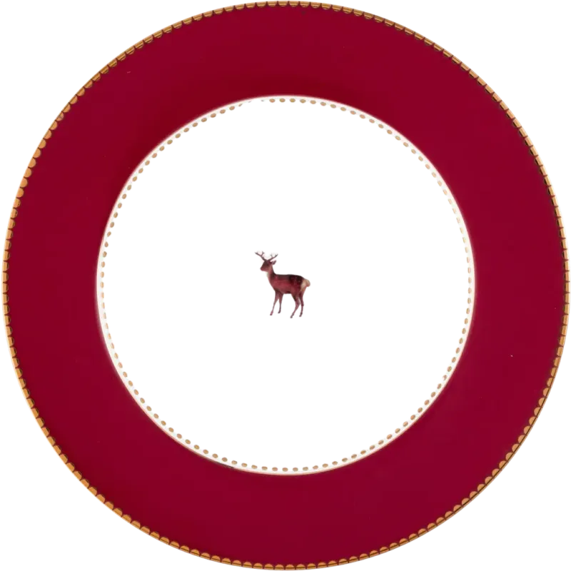 Love Birds - Piatto Deer Dark Red,17 cm Ordina Subito