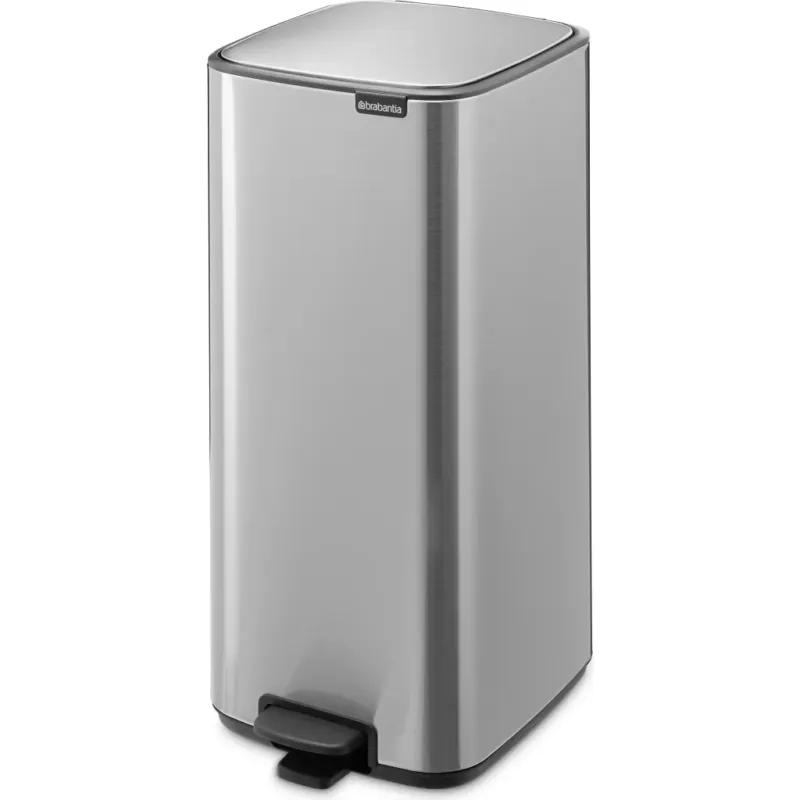Novità Bo - Pattumiera a Pedale, 30 L,Matt Steel Fingerprint Proof