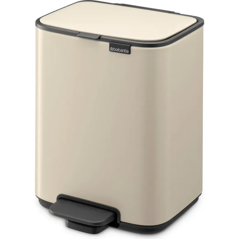 Bo - Pattumiera a Pedale, 4 L,Soft Beige Promo Stagionale