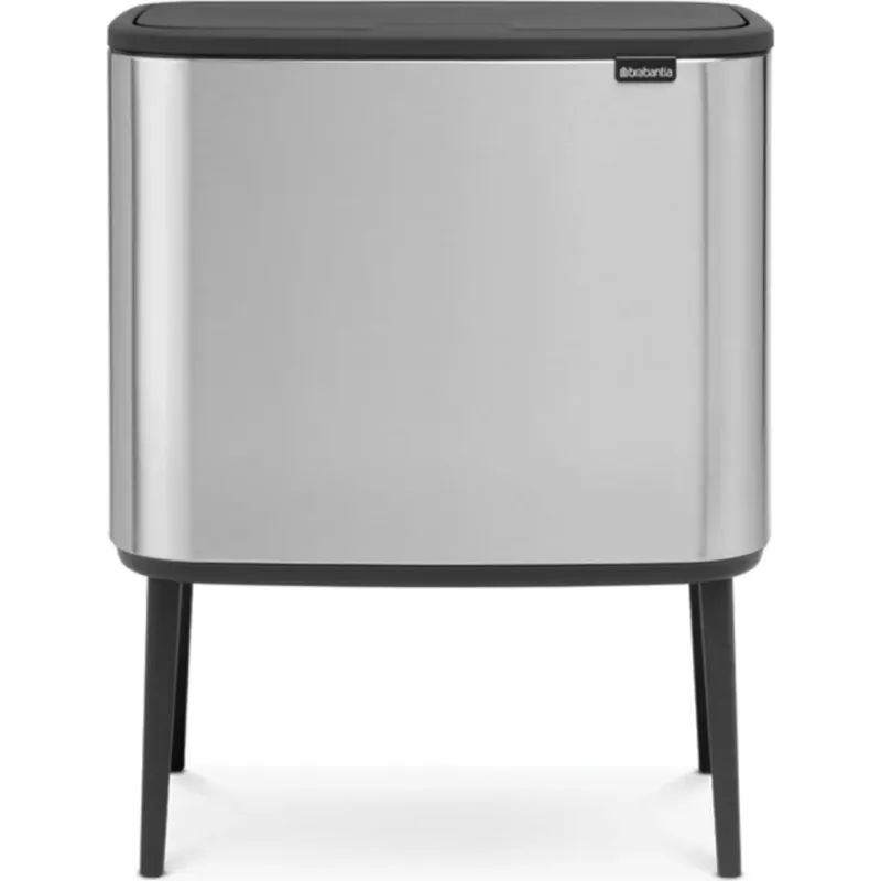 Bo Touch Bin - Pattumiera 11 + 23 L con 2 Inserti in Plastica,Matt Steel Fingerprint Proof Economico
