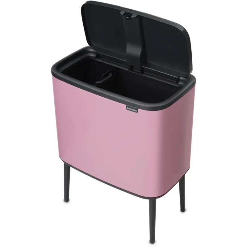 Miglior Prezzo Bo Touch Bin - Pattumiera 11 + 23 L con 2 Inserti in Plastica,Lilac Pink