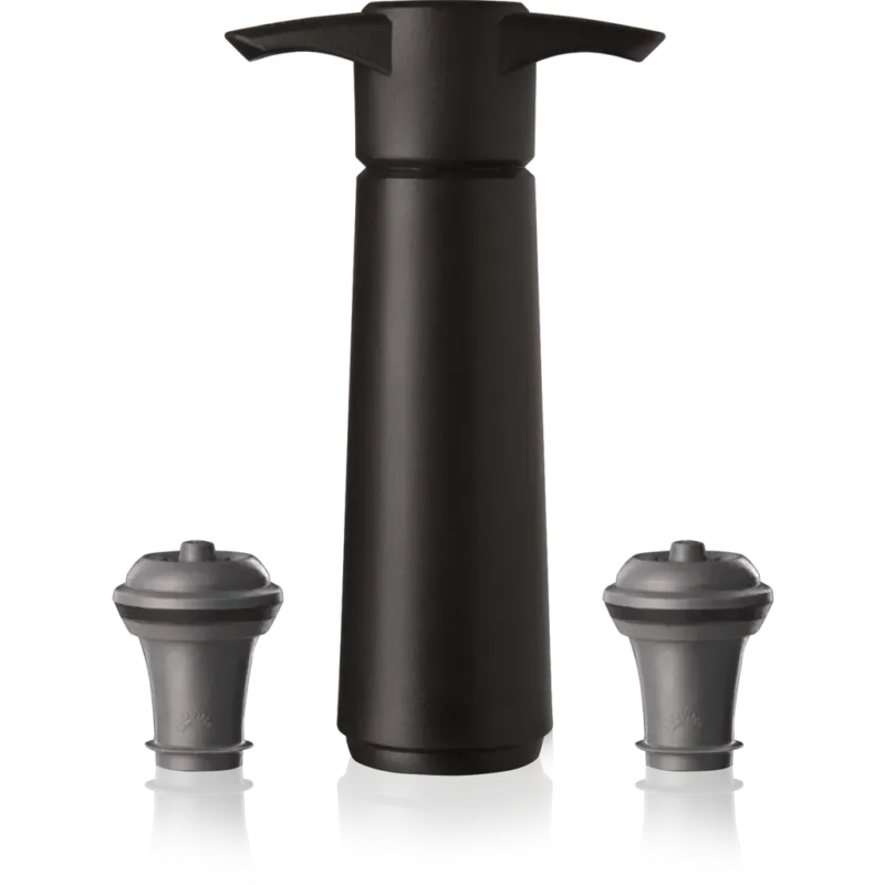 Pompa per Vino, Nero,Pompa + 2 Wine Stopper Affare