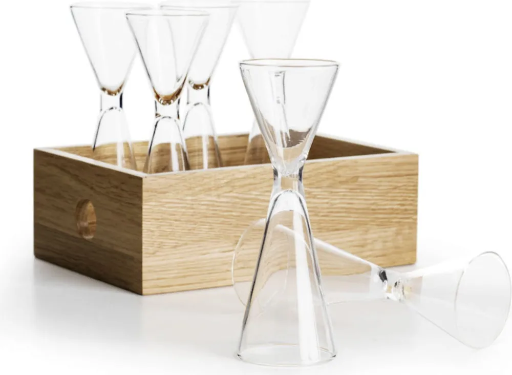 Nuova Collezione Set di Bicchieri da Grappa - 6 Pezzi