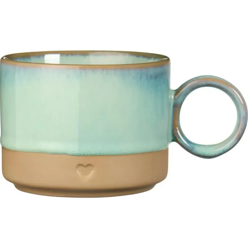 Tazza con Cuore,Verde chiaro Economico