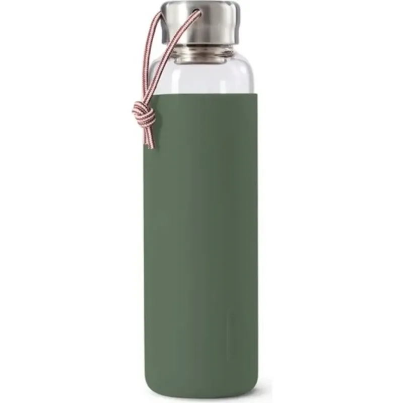 Glass Water Bottle,verde oliva Prezzo Ridotto