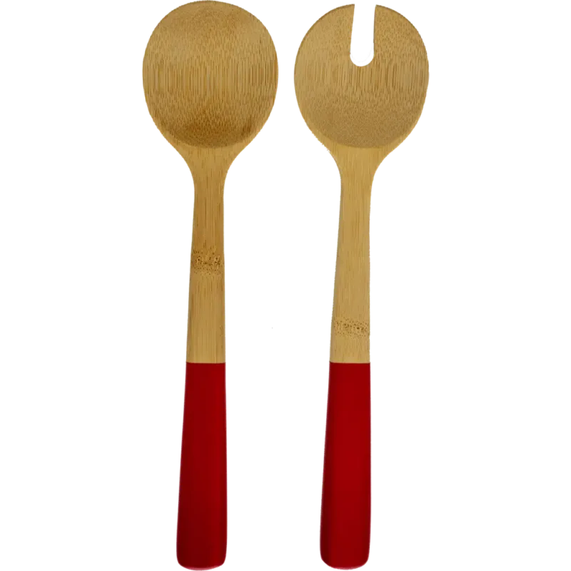 Soddisfatti O Rimborsati Posate da Insalata, 27 cm,Rosso Mattone