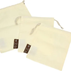 Set 3 Sacchettini in Cotone Biologico Promozione