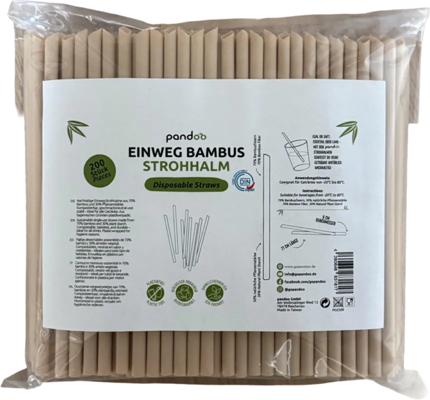 Cannucce Monouso in Bambù Spedizione Espresso