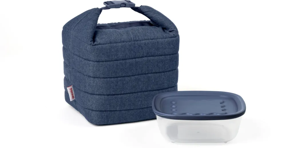 Ultime Pezzi On the Go - Set Borsa Termica Handy Jeans con Contenitore