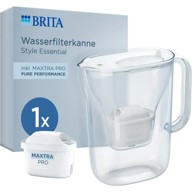 Caraffa Filtrante Style Essential 2,4 L,Bianco Non Perdere