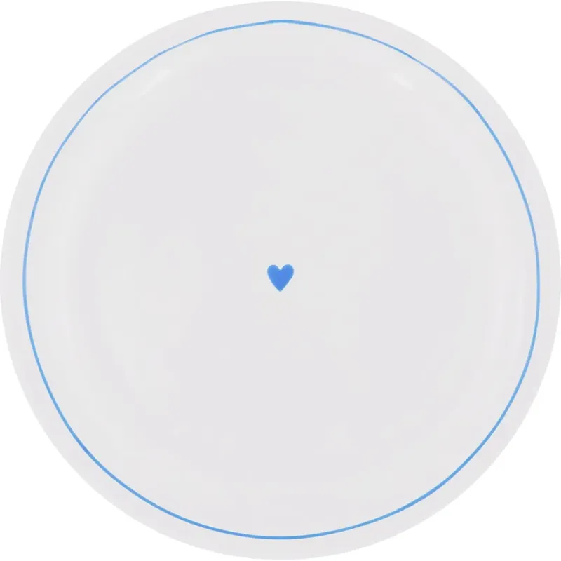 Ultimissimo Modello Piatto da Portata Tondo - Ø 31,4 cm,Cuore Azzurro