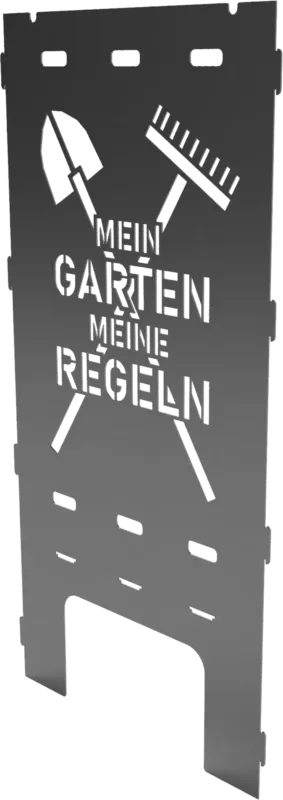 Pannello per Braciere - Mein Garten, Meine Regeln Prezzo Scontato