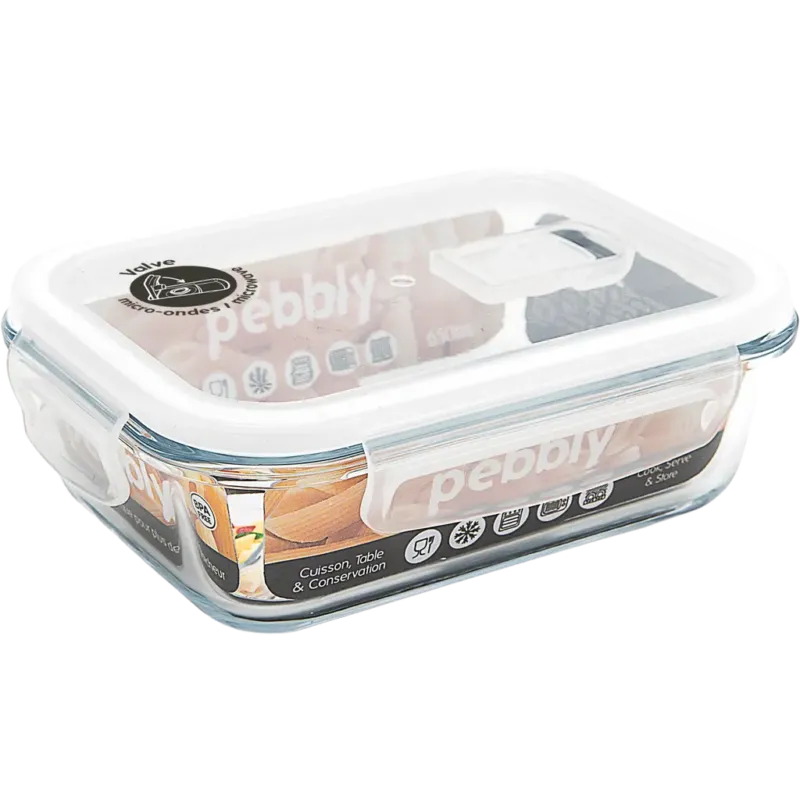 Contenitore Rettangolare per Alimenti - Vetro /PP,650 ml Ultimissimo Modello