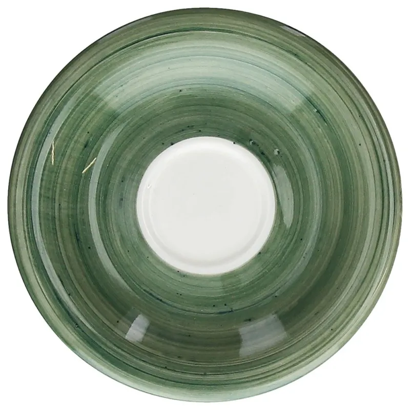 Piattino tè Porcellana 15 cm Porcellana Verde Nuovo Arrivo