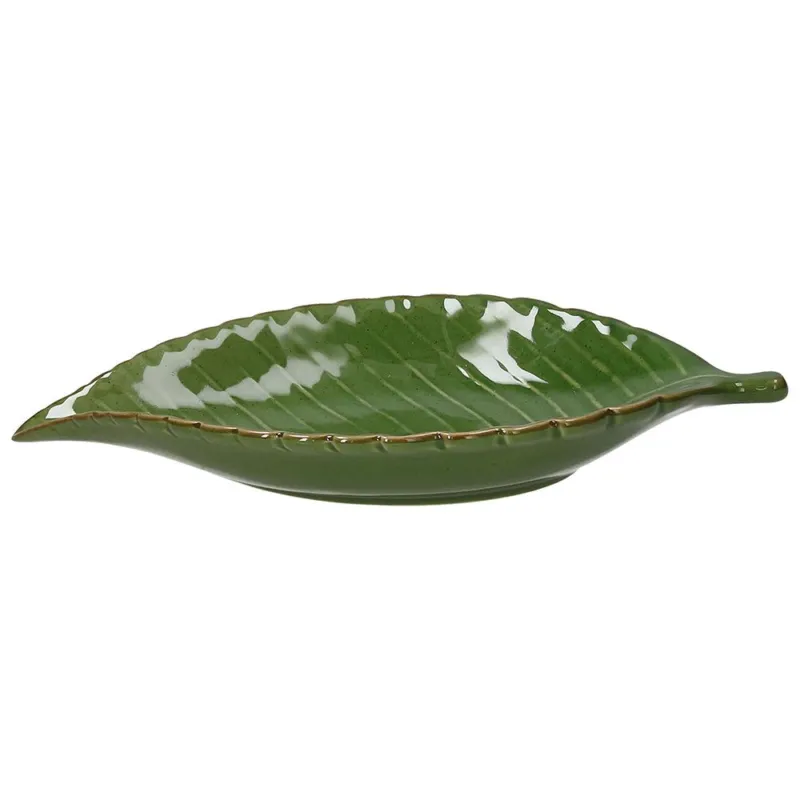 Ciotola foglia Stoneware 60 cc Stoneware Verde Compra Oggi Stesso