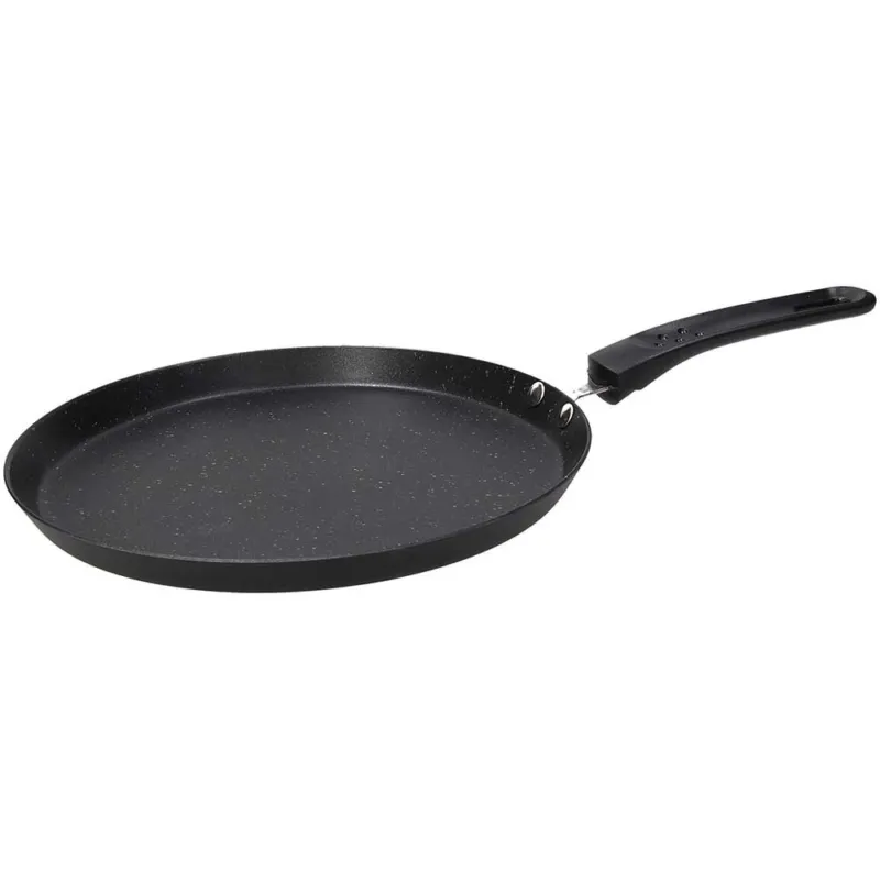 Prezzo Basso ROCK IN BLACK Tegame crepiera Alluminio 25 cm Alluminio Nero