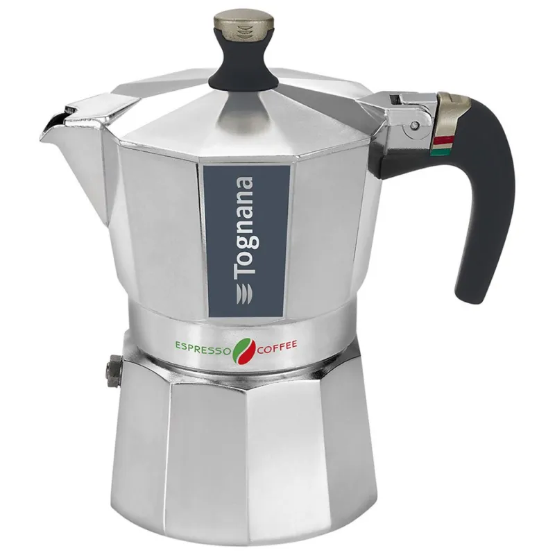 Consegna Rapida Caffettiera 2 tazze Alluminio Argento