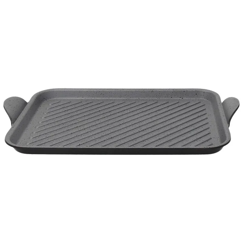 Offerta Del Giorno Piastra Grill 35 cm x 25 cm Alluminio Grigio