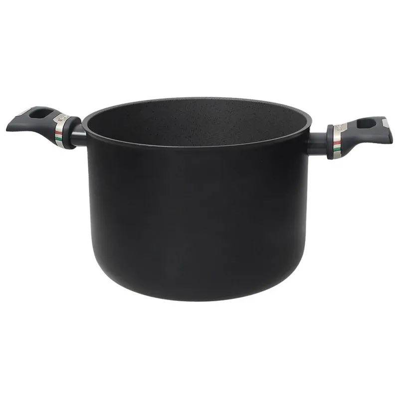 Ultimissimo Modello Pentola 2 manici 22 cm Alluminio Nero