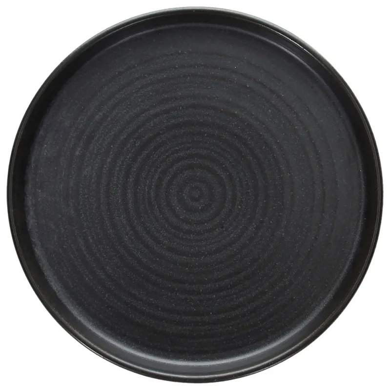 Piatto edge cm 22 Bronzo Porcellana Marrone Nuovo Arrivo