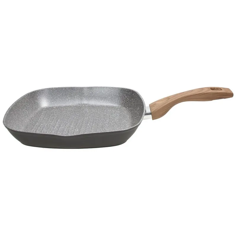 GREAT STONE - Bistecchiera quadra 28x28 Alluminio Grigio Miglior Prezzo