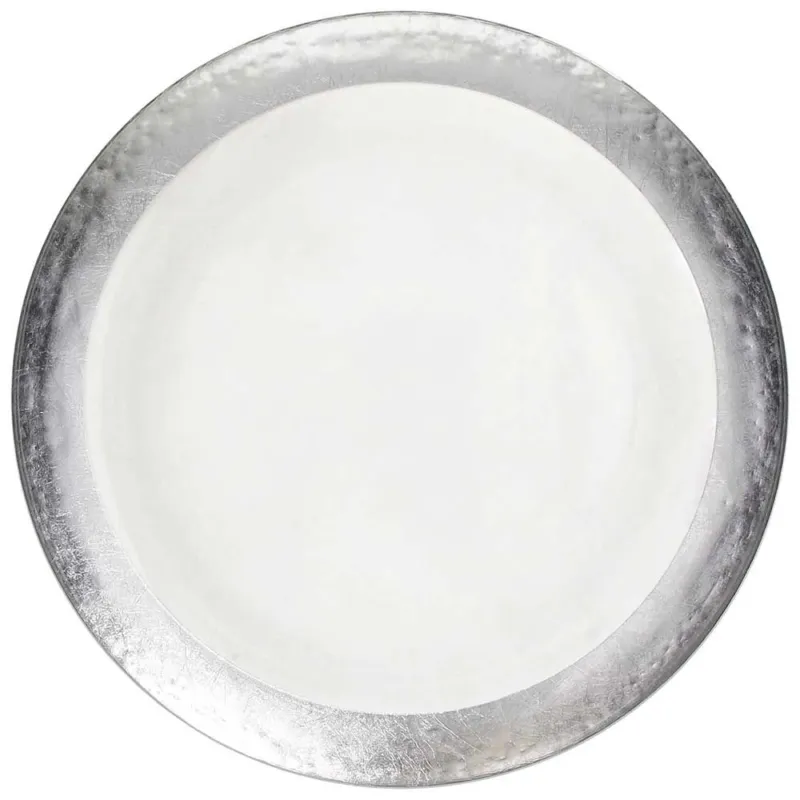 Scelto Dai Clienti Sottopiatto "Pupil" Vetro Argento 33 cm x H 2 cm Vetro Grigio