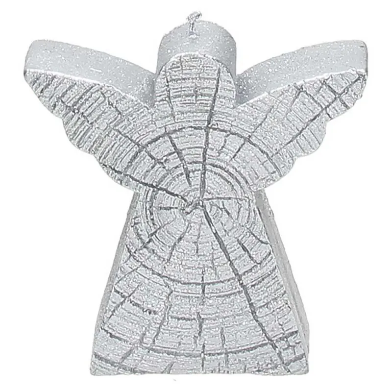 Ordina Subito Candela "angelo" piccola Cera Argento 10,5 cm x 3 cm x H 11 cm Cera Argento