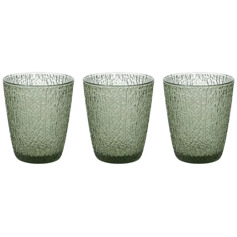 Set 3 bicchieri 280 cc Vetro Verde Compra Adesso