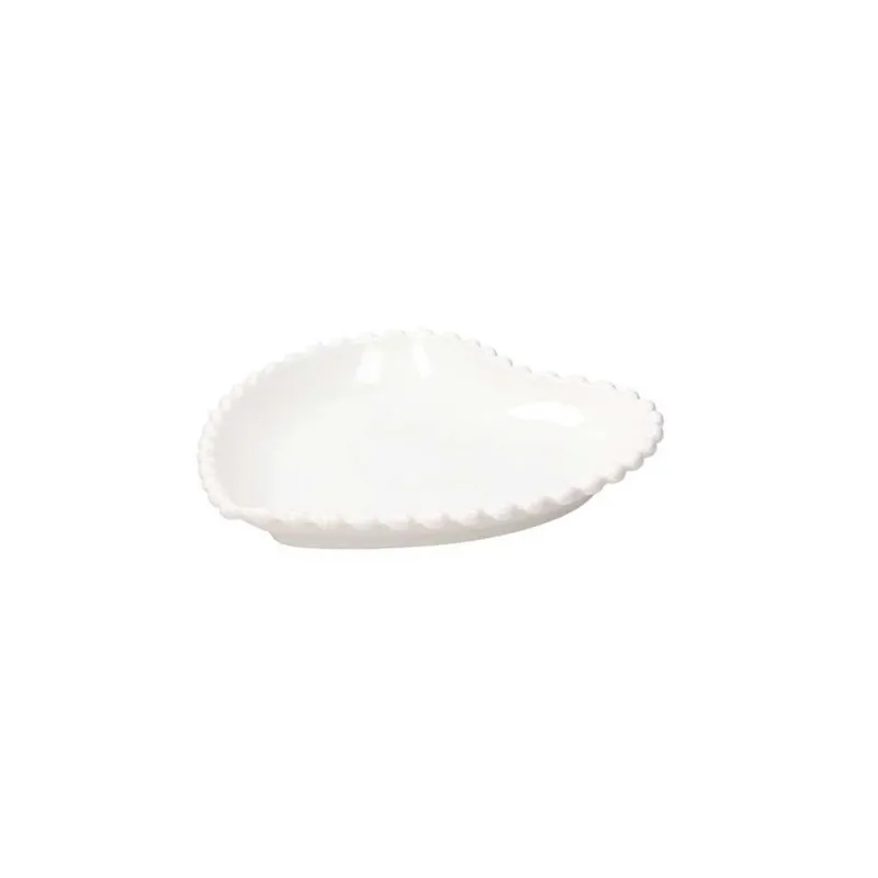 Offerta Speciale Piatto Cuore 20 cm x 20 cm x H 3 cm Pearl Porcellana Bianco