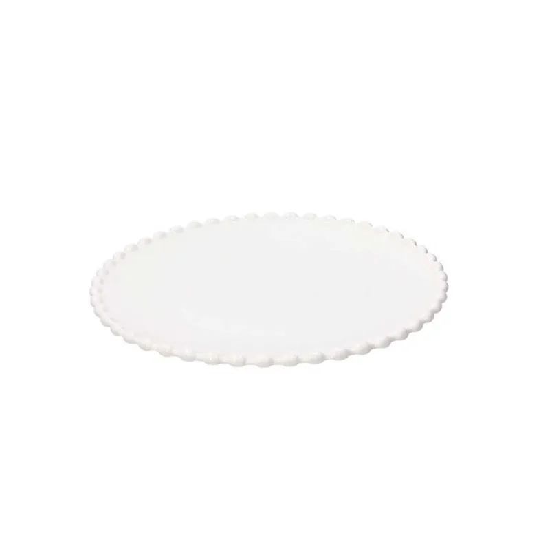 Piatto per torta 30 cm Pearl Porcellana Bianco Occasione