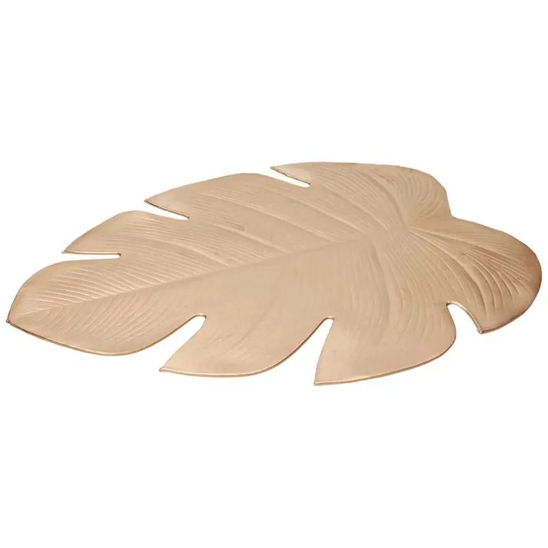 Tovaglietta "Foglia" Silicone & Plastica Oro 48 cm x 38 cm Silicone & Plastica Oro Sconto